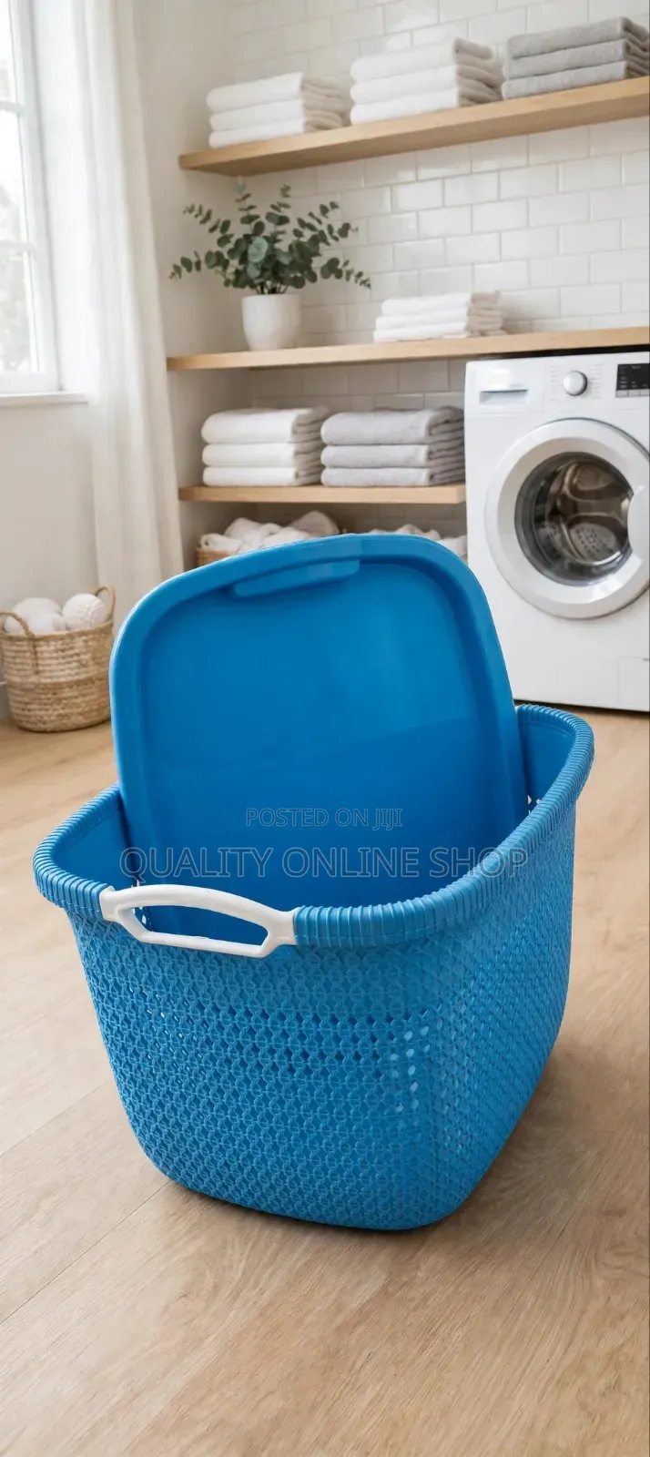 Blue Plastic Laundry Basket Blue Laundry Basket