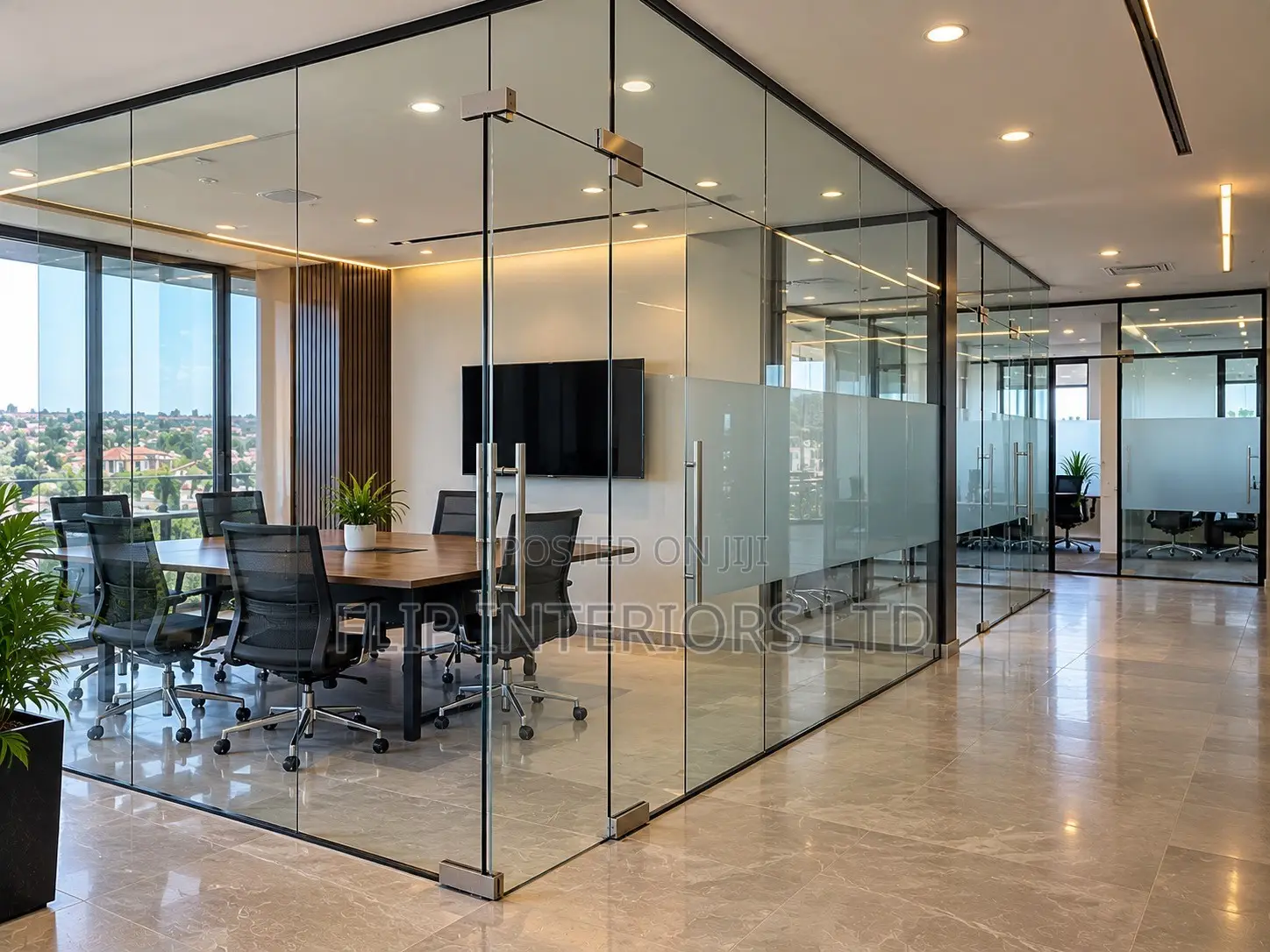Frameless Glass Office Partitions – Supply & Installation