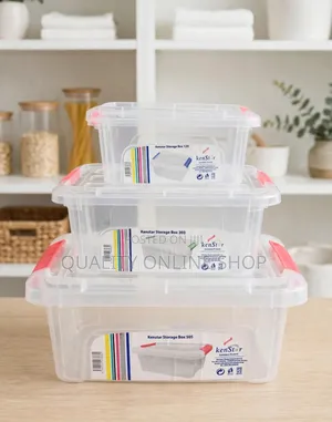 Kenstar Plastic Storage Boxes Plastic Storage 3pcs