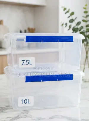 2pcs Posho, Rice, Flour Plastic Food Storage Containers
