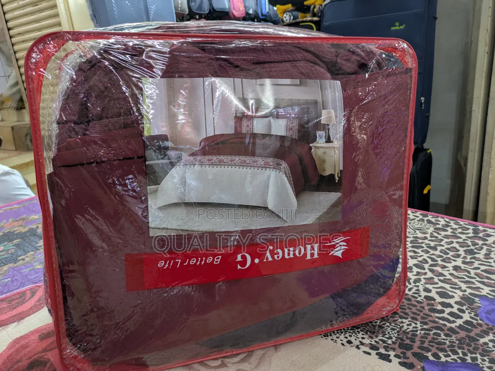 Maroon Bedcover Six by Six