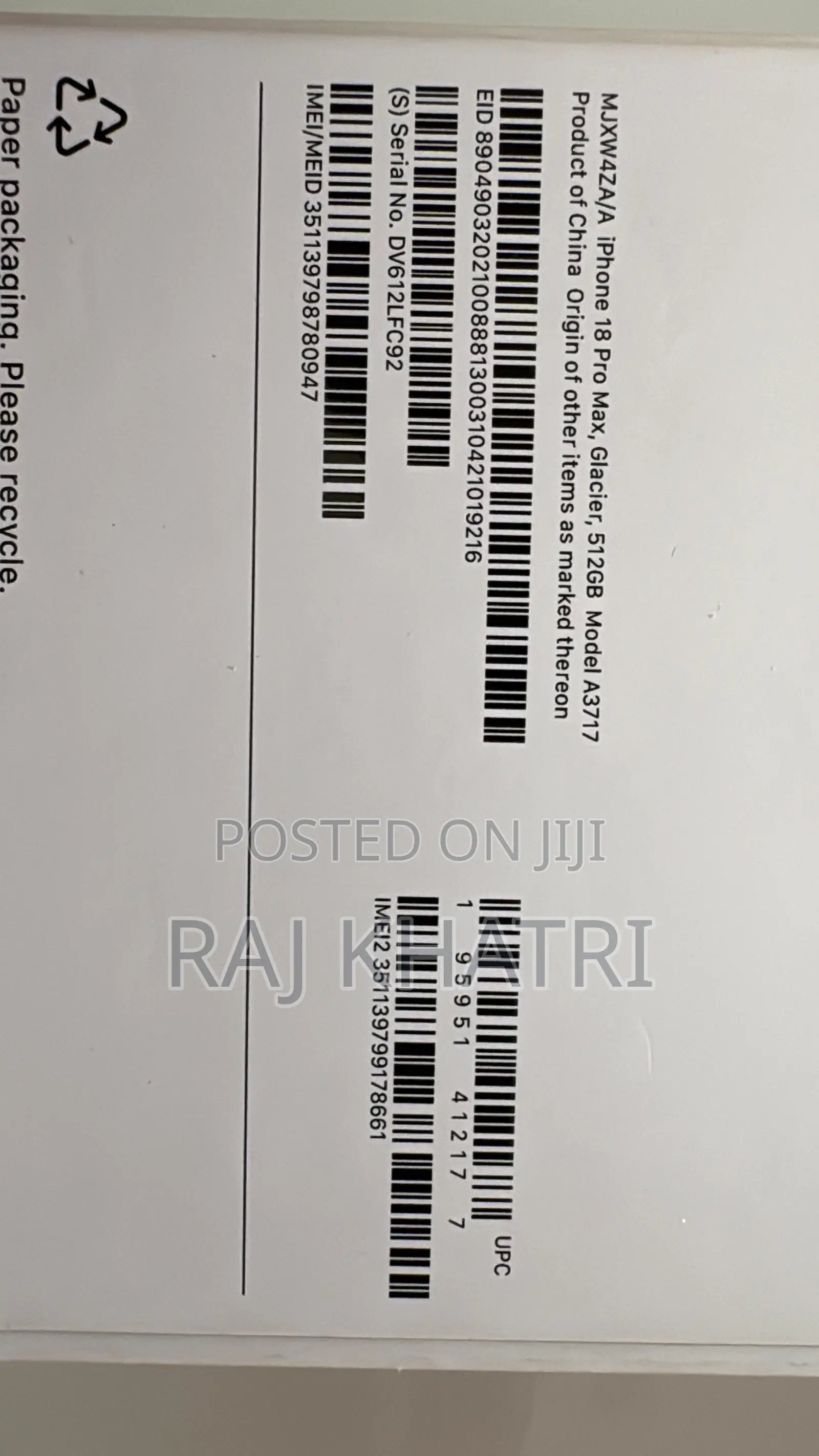 New Apple iPhone 18 Pro Max 512 GB Blue