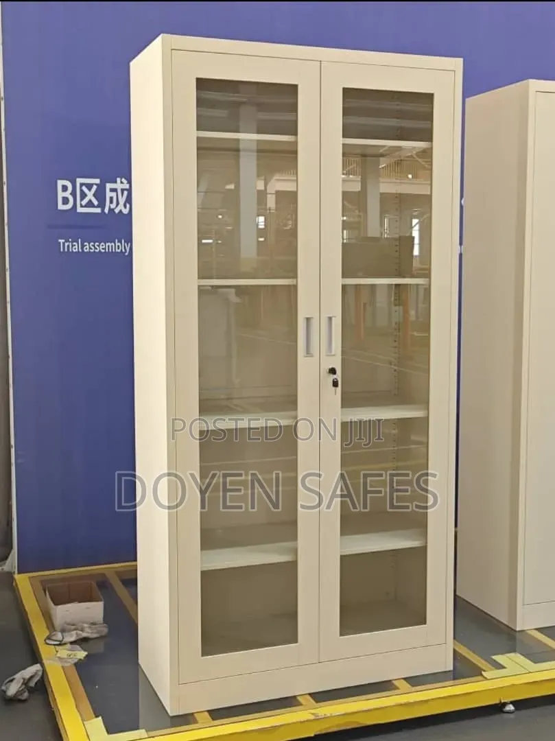 Full Glass Office Files Cabinet