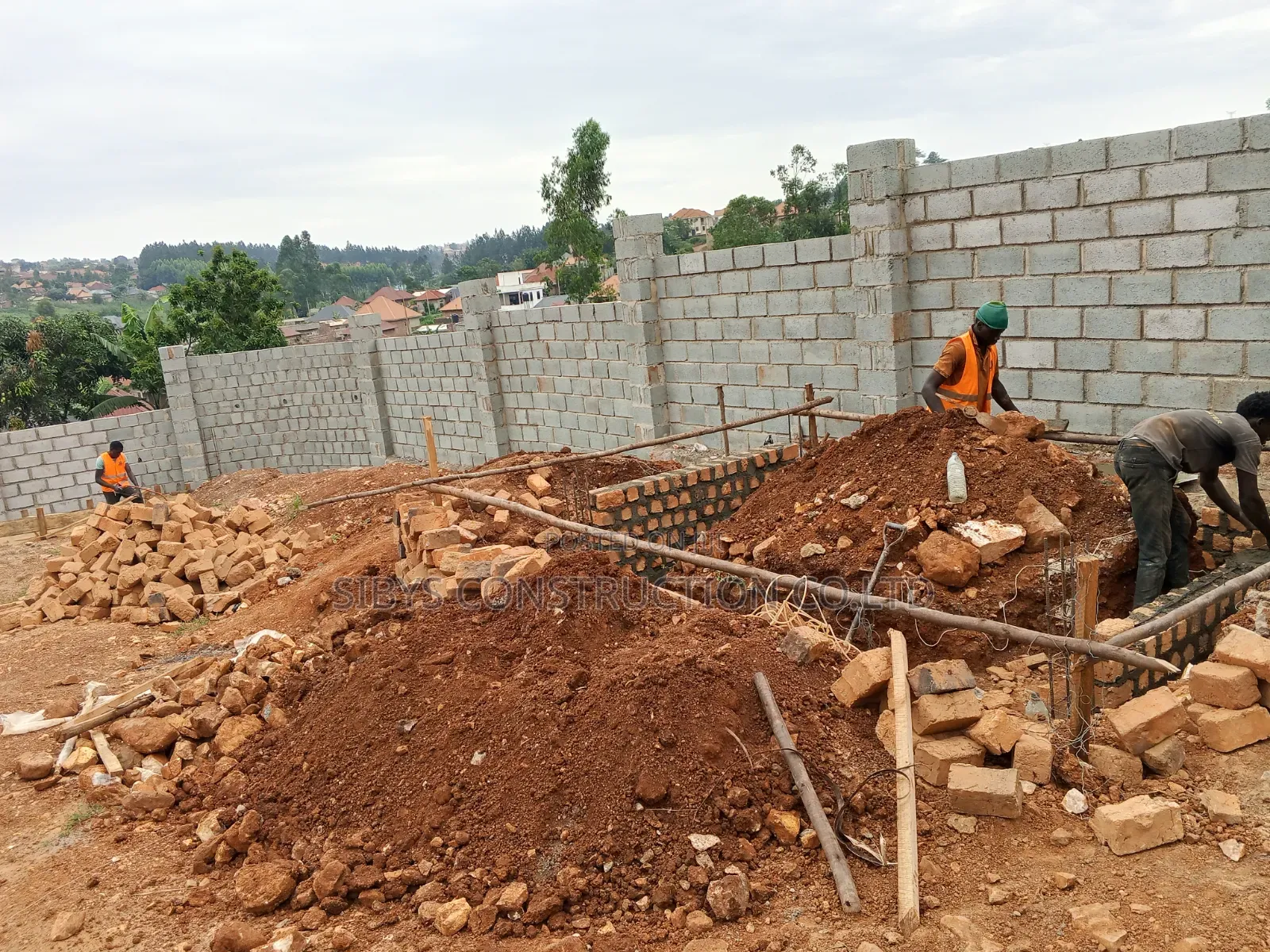 100x100fts Wall Fence Construction Labour 8 Million