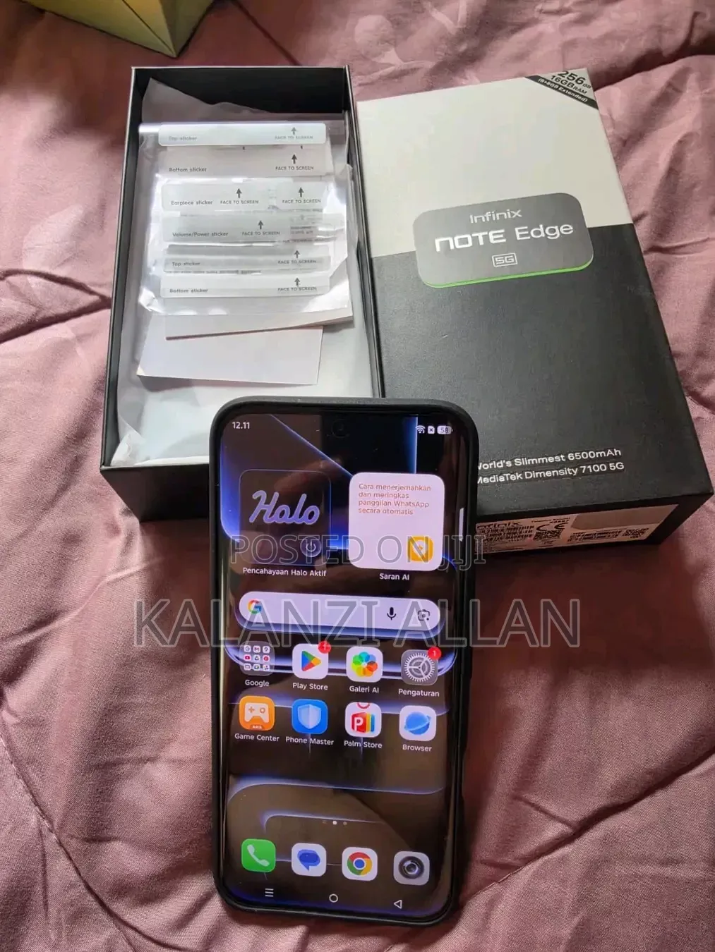 New Infinix Note Edge 256 GB Black