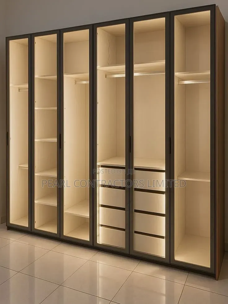 Wardrobes/Glassed Modern Smart Wardrobes 975,000/- Per Running Meter