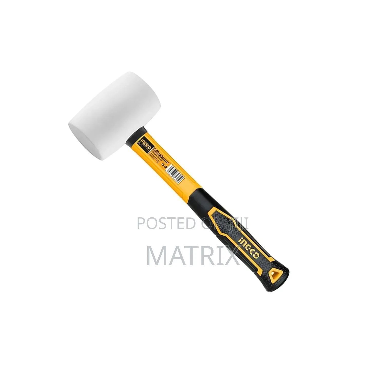 Ingco Rubber Hammer With Fiberglass Handle