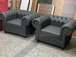 Sofas/a Pair of Chesterfield Single Sofa Sets