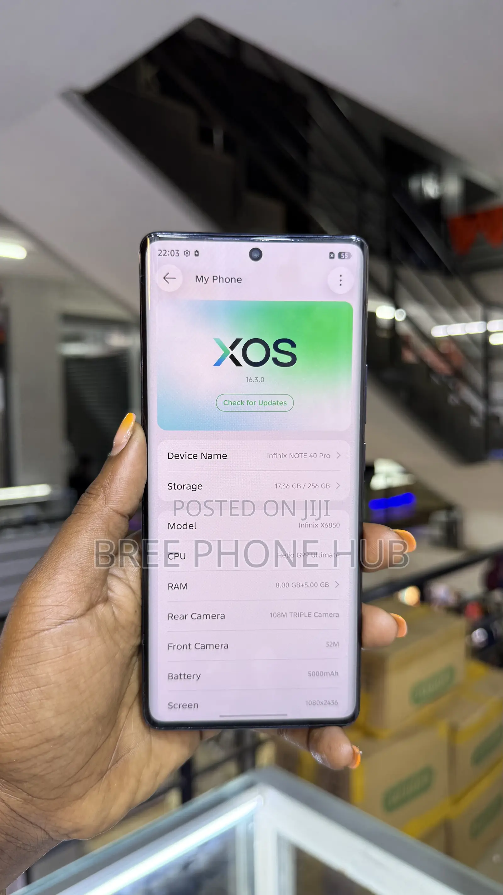 Infinix Note 40 Pro 256 GB Black