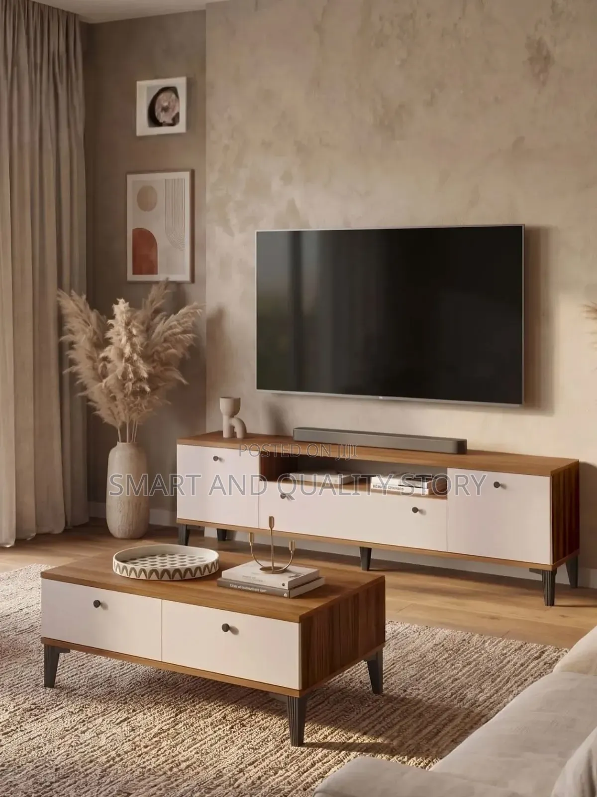Tvstand 1.8m Wall Unit TV Stands White and Modern Design Quality Ct45