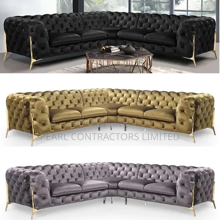 Sofas/Modern Box L Chesterfield Sofas in Any Colour From 2,000,000/-