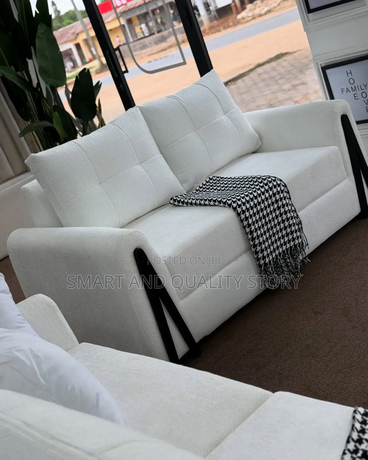 Sofa Sets 5 Seaters White Color