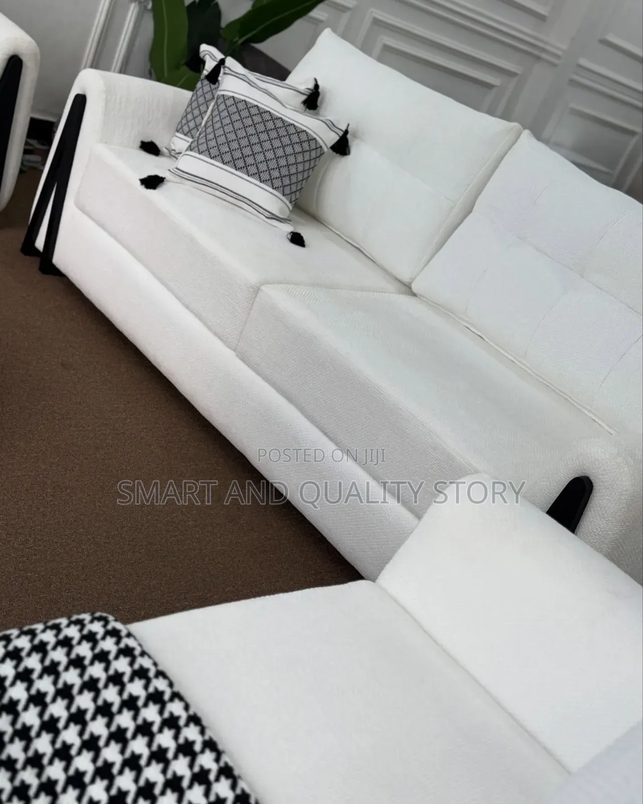 Sofa Sets 5 Seaters White Color