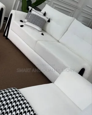 Sofa Sets 5 Seaters White Color