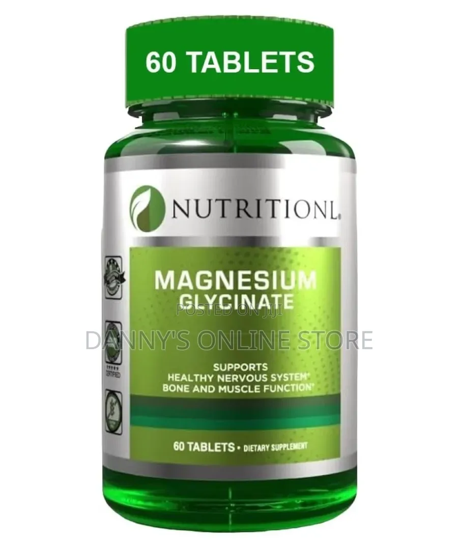 Magnesium Glycinate With Vitamin B6, 200mg, 60 Tablets