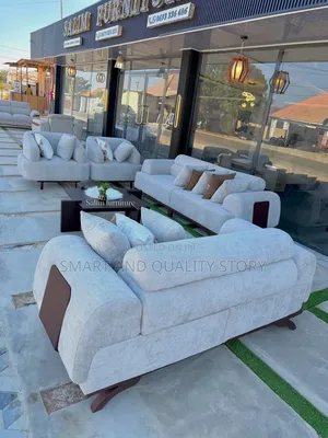Sofa Sets 6 Seaters White Color 01