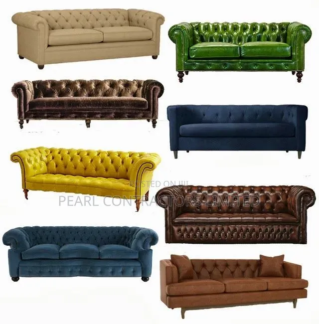 Sofas/3 or 2 Seaters Family Chesterfield Sofas Any Colour 985,000/-