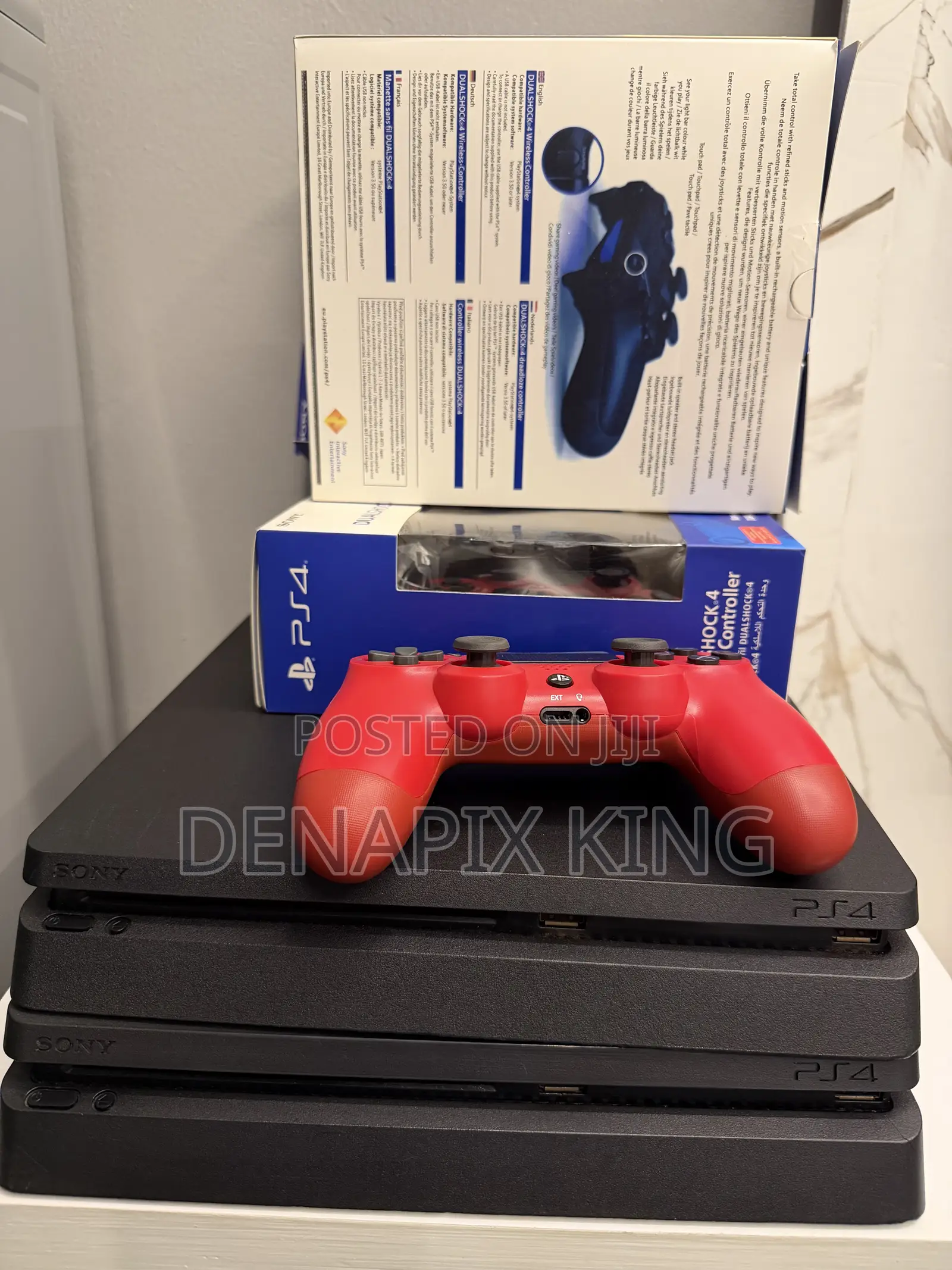 PS4 Slim Chipped With Games and 2 Controllers