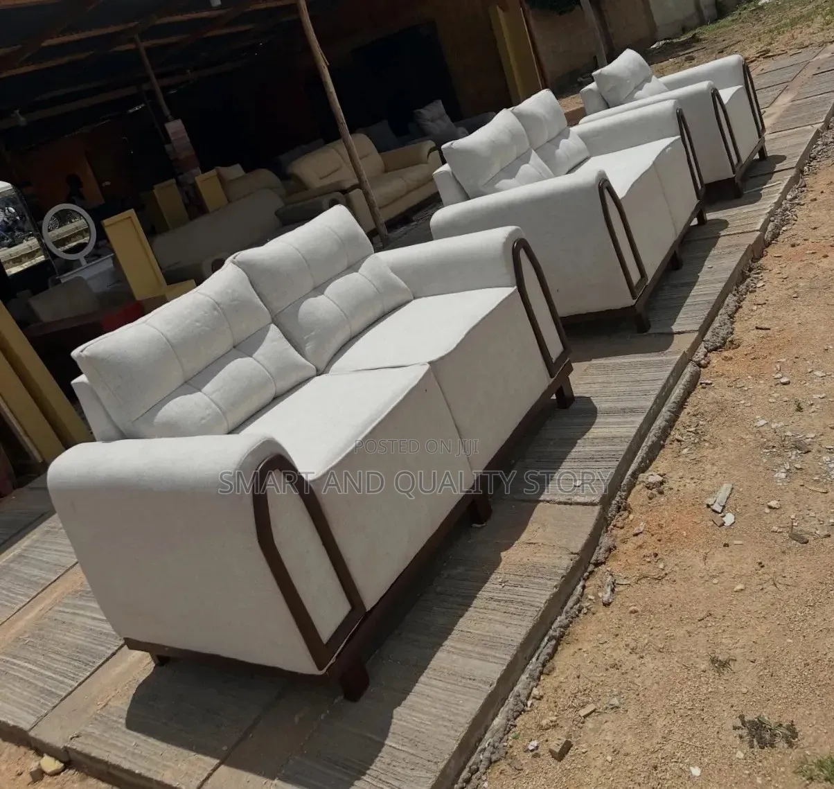2-2-1 Seaters White Sofa Sets