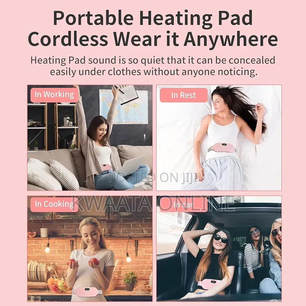 Heating Pad for Menstrual Cramps Rechargeable Period Pain Relief Belt