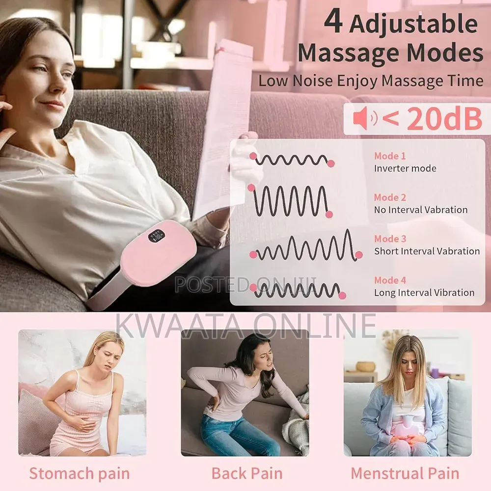 Heating Pad for Menstrual Cramps Rechargeable Period Pain Relief Belt