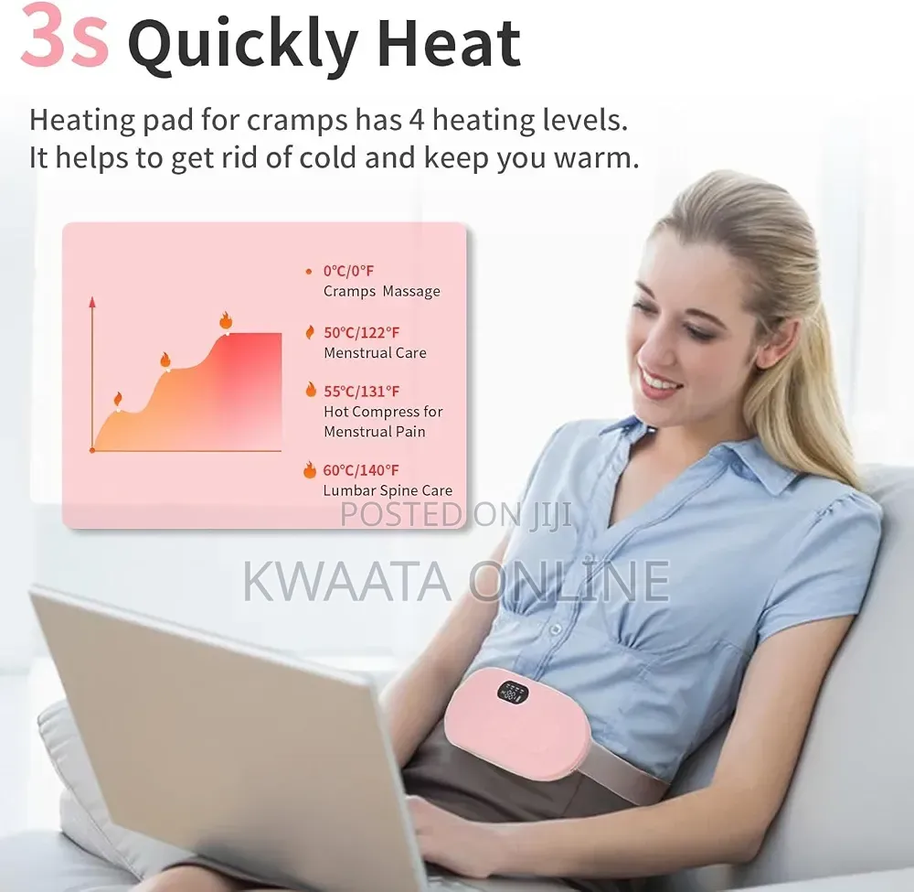 Heating Pad for Menstrual Cramps Rechargeable Period Pain Relief Belt
