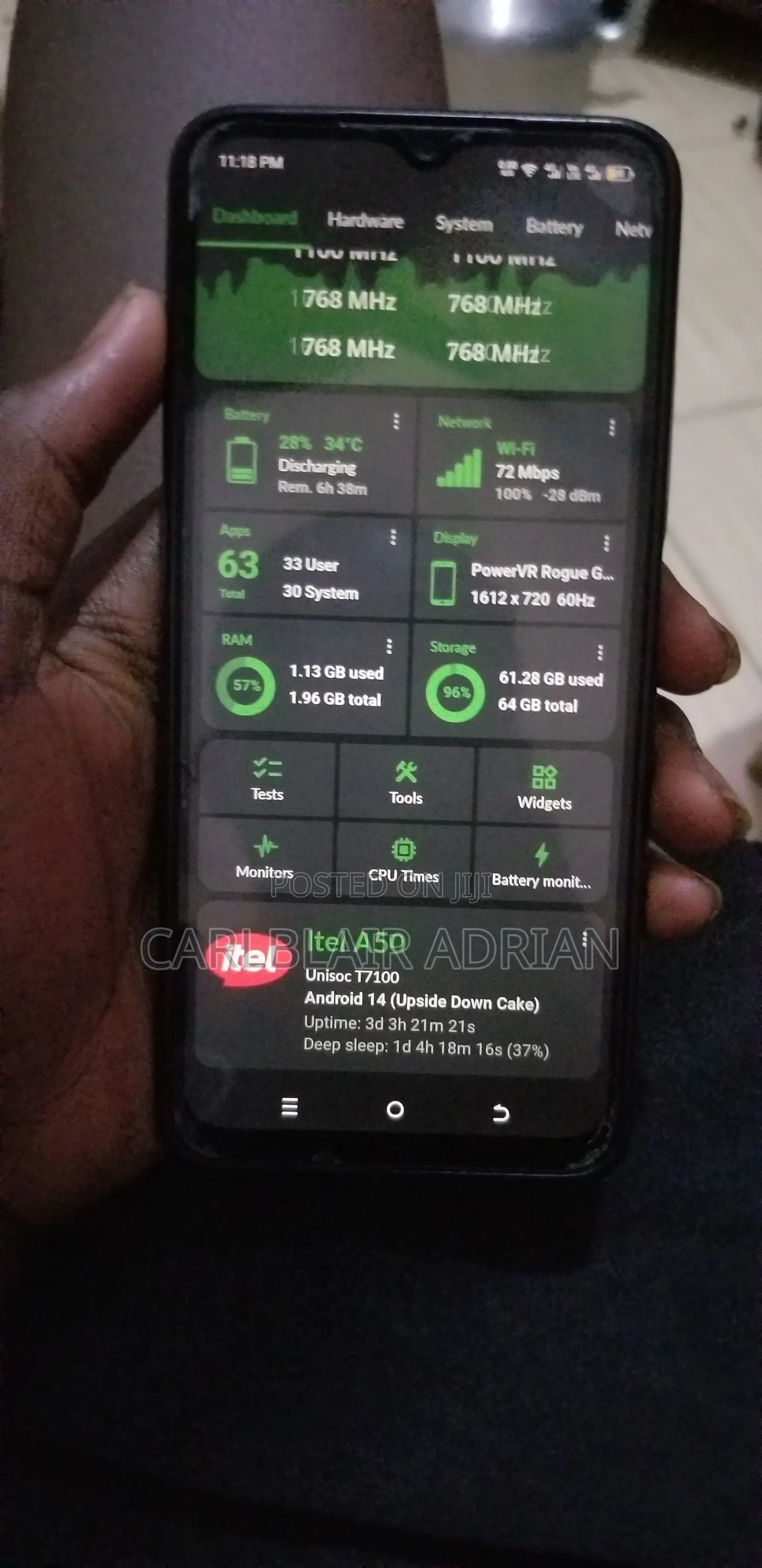 Itel A50 128 GB Black