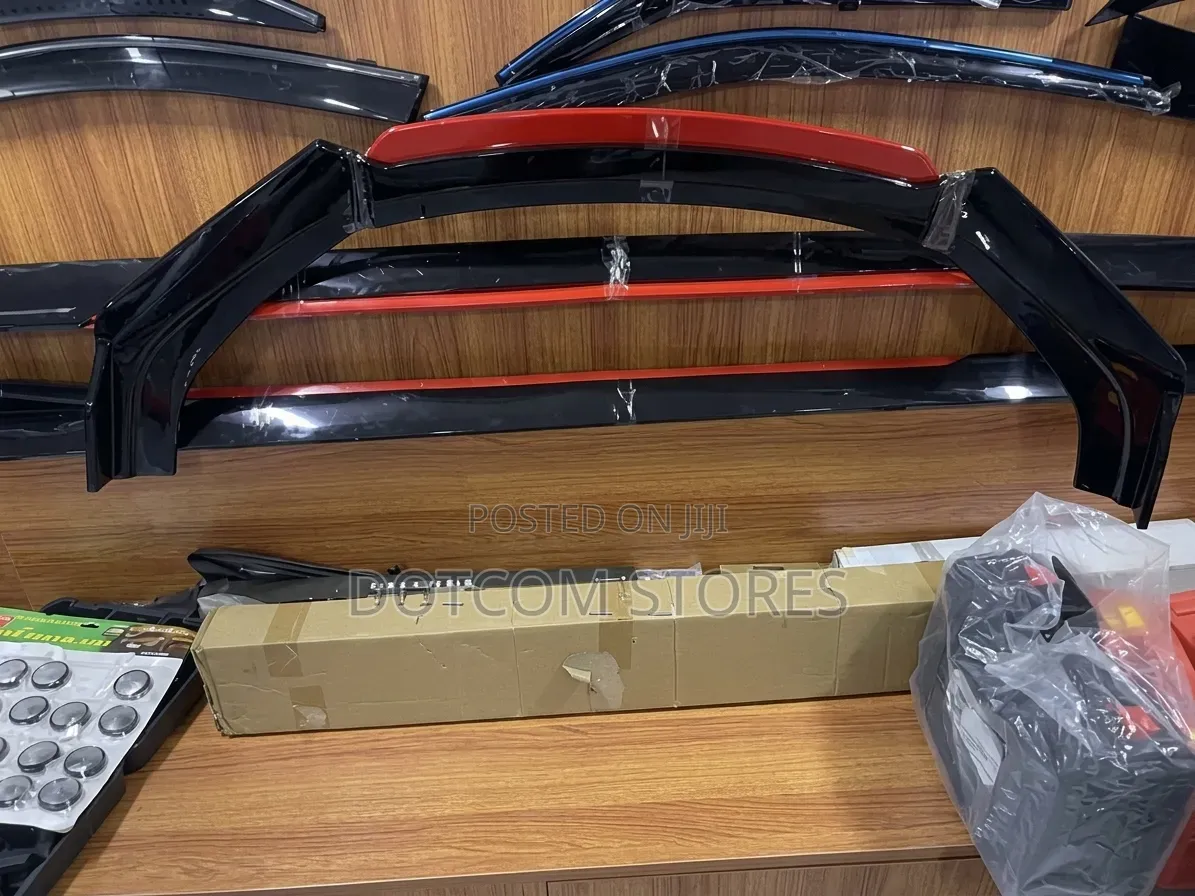 Universal Front Bumper Lip Spoiler With Side Skirts
