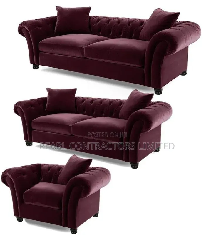 Sofas/Extra High Density Chesterfield 5 Seaters Sofas From 1,700,000/-