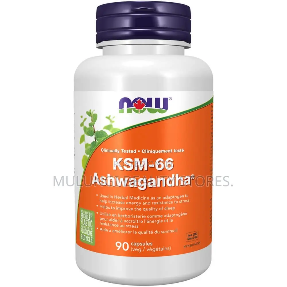 Now KSM-66 Ashwagandha Capsules Stress and Moods
