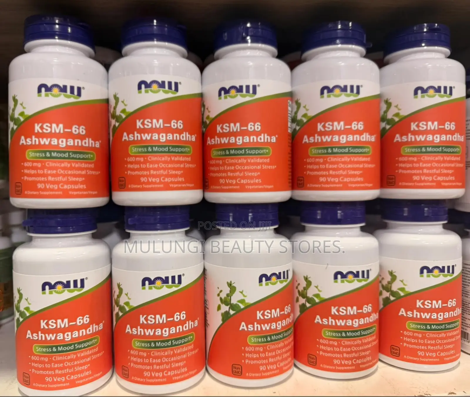 Now KSM-66 Ashwagandha Capsules Stress and Moods