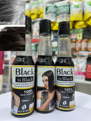 Black Is Black Grey Hair Coverage Oil