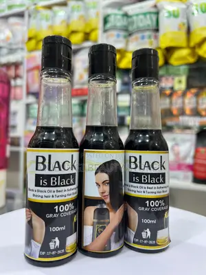Black Is Black Grey Hair Coverage Oil