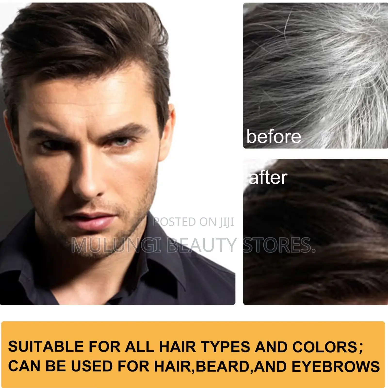 Black Is Black Grey Hair Coverage Oil