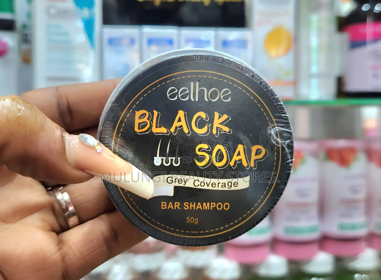 Grey Hair Coverage Black Soap Shampoo