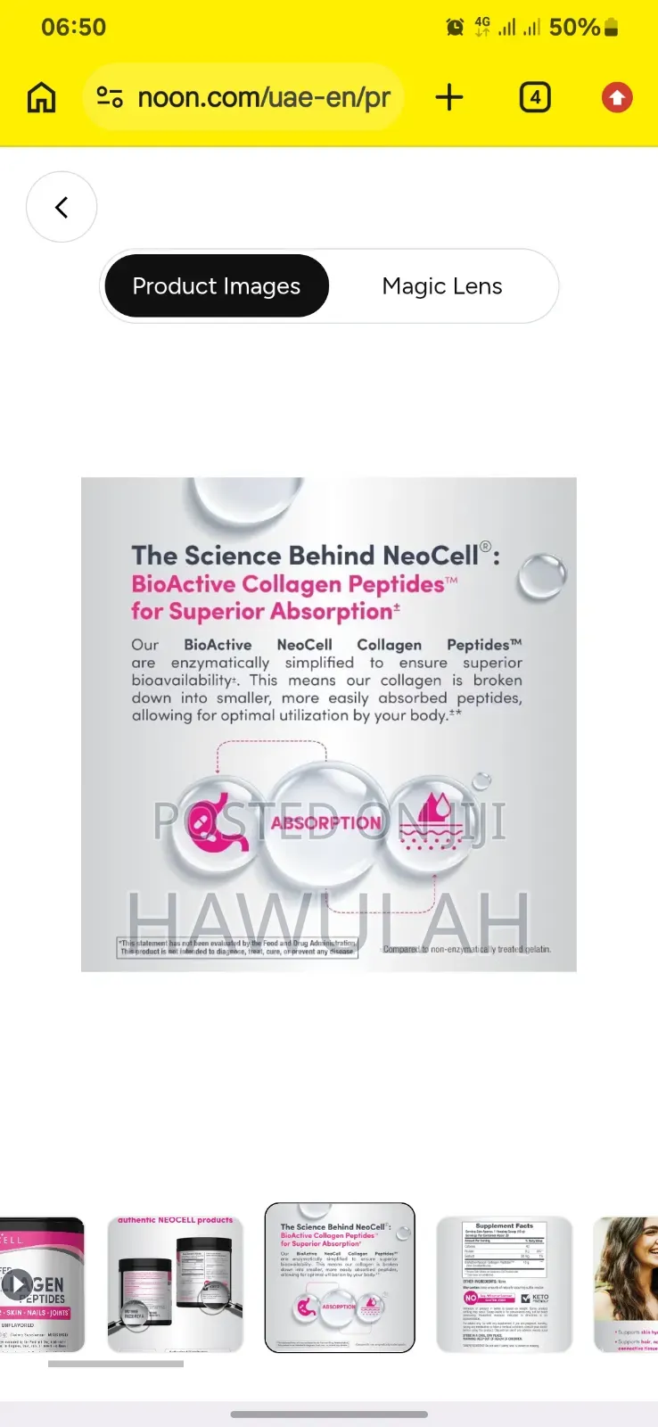 Pure Collagen and Sunscreens