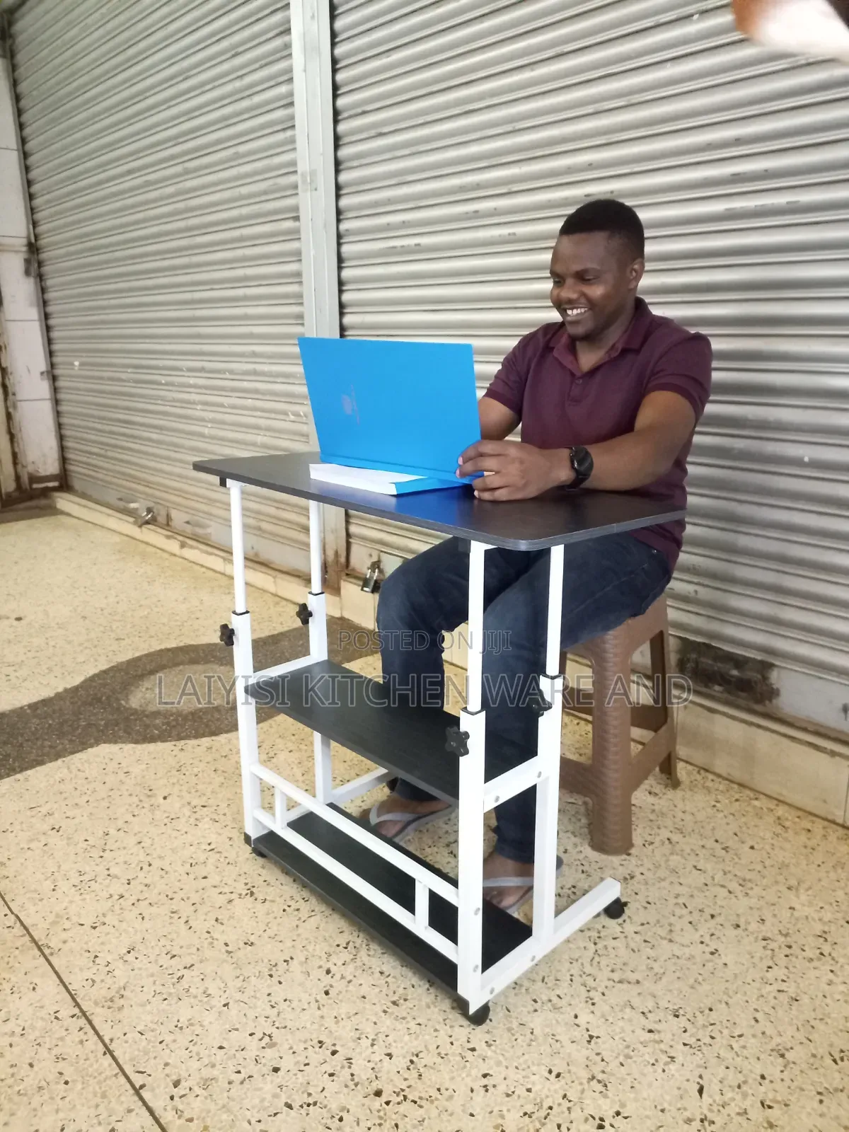 Adjustable Double-Pole Laptop Reading Table Multi-PurposeHome, Office,
