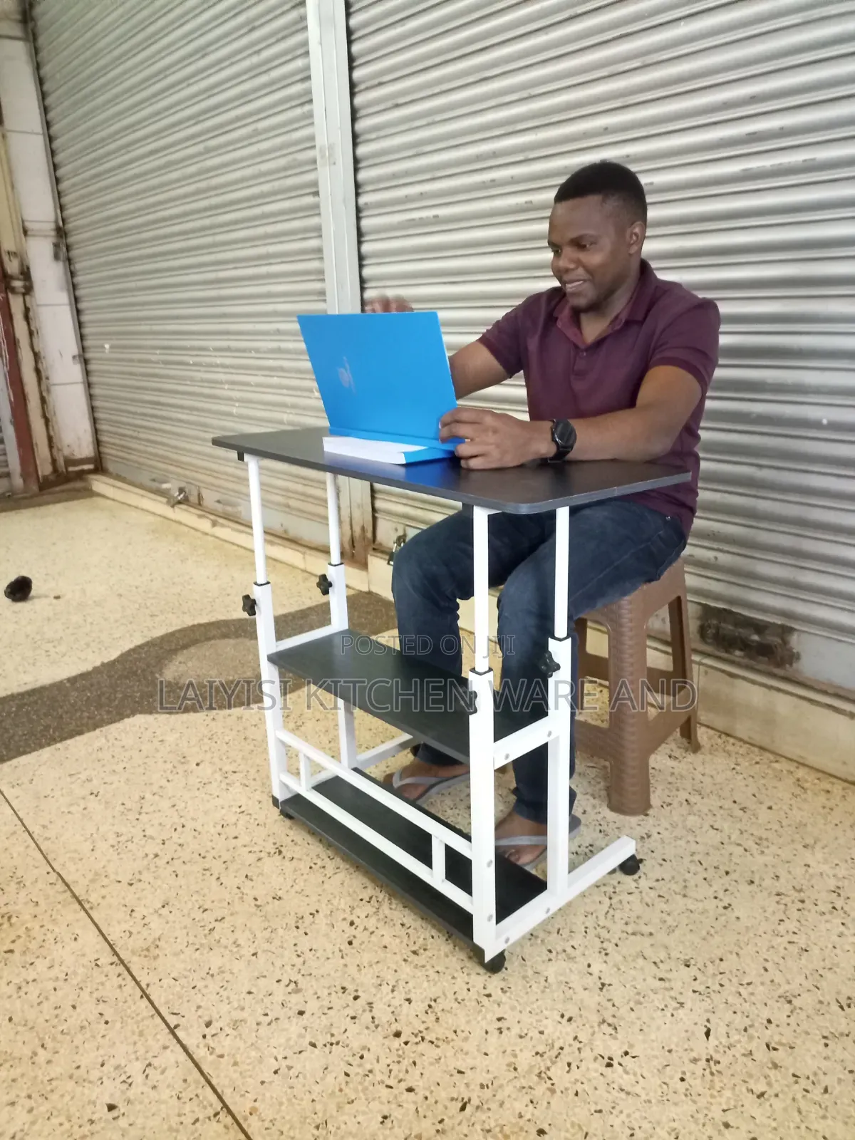 Adjustable Double-Pole Laptop Reading Table Multi-PurposeHome, Office,
