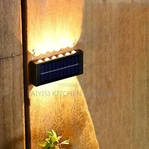2Pieces of Solar Up Down LED Wall Lights Solar Powered,Outdoor Light