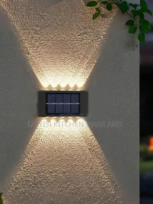 2Pieces of Solar Up Down LED Wall Lights Solar Powered,Outdoor Light