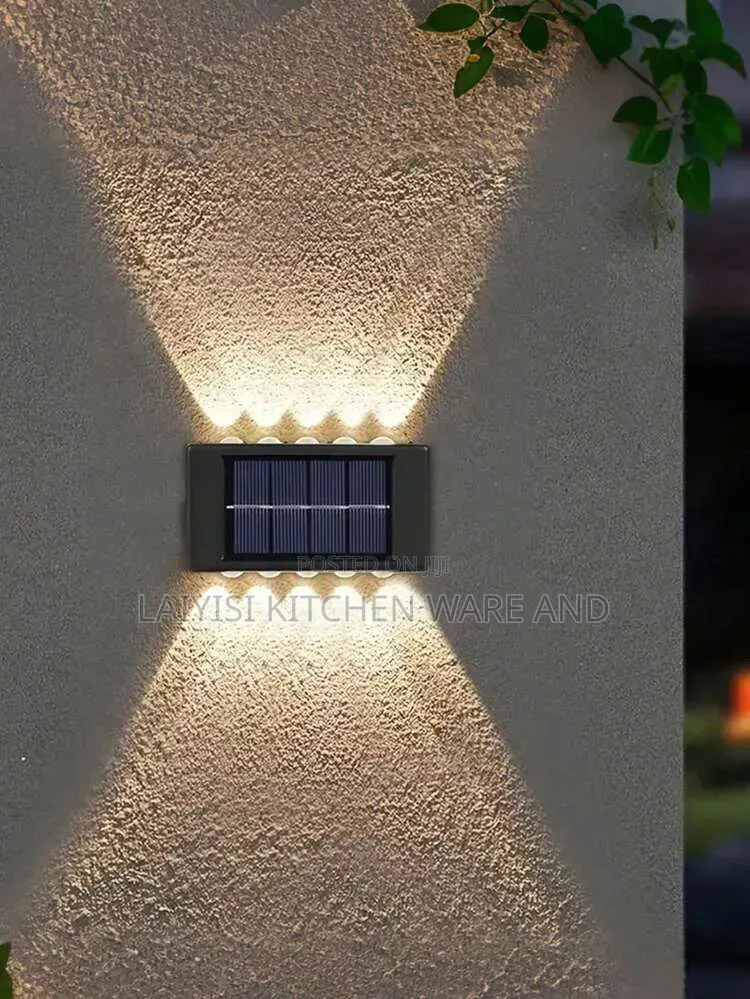 2Pieces of Solar Up Down LED Wall Lights Solar Powered,Outdoor Light