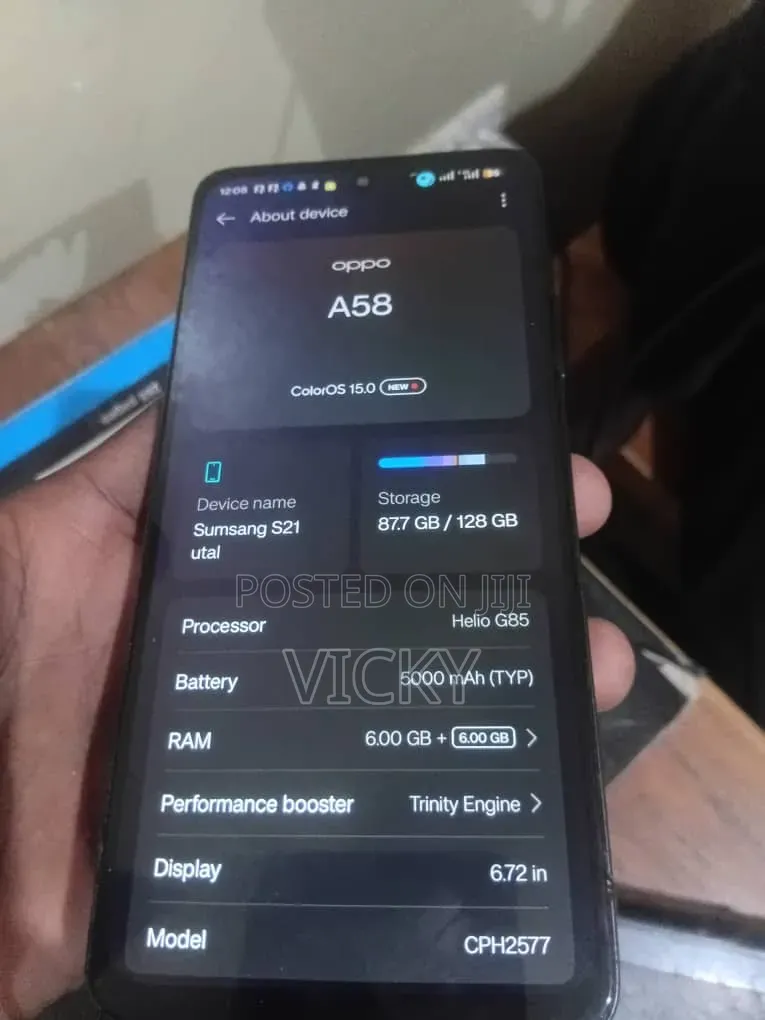 Oppo A58 128 GB Black