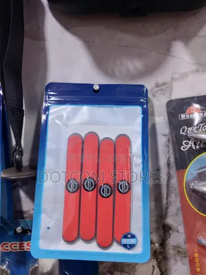 Set of 4 Red Rubber Nissan Car Door Anti-Collision Guard Strips