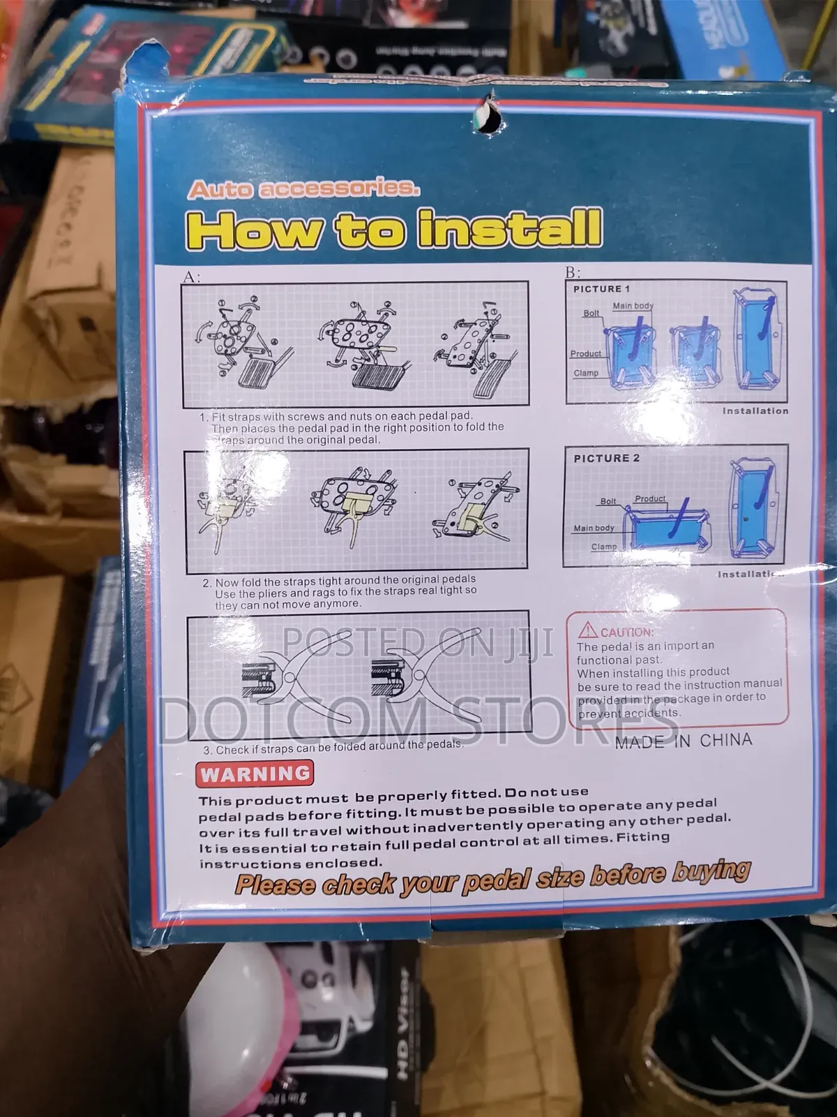 2pcs R Sports Non-Slip Pedal Set (XB-373)