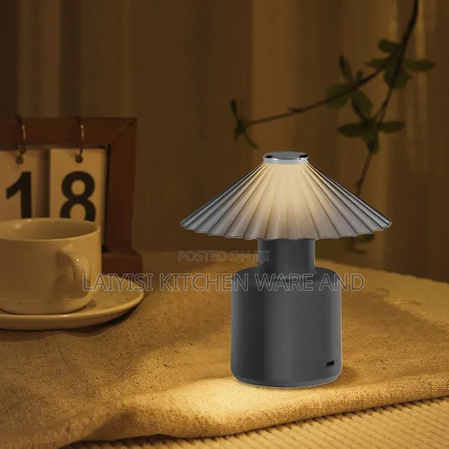 Rechargeable Mushroom Touch Night Light Cute Decorative Bedside Light