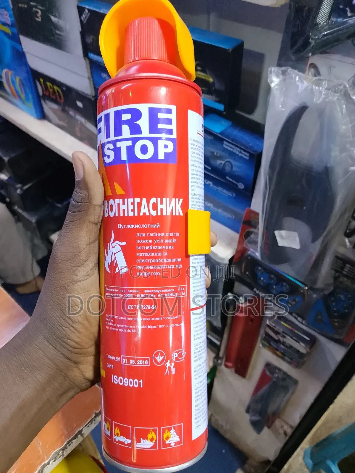 Fire Stop 1000ml Portable Aerosol Fire Extinguisher Spray Canister.