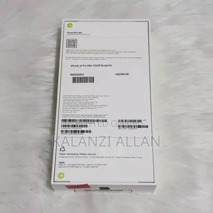 New Apple iPhone 18 Pro Max 1 TB Graphite