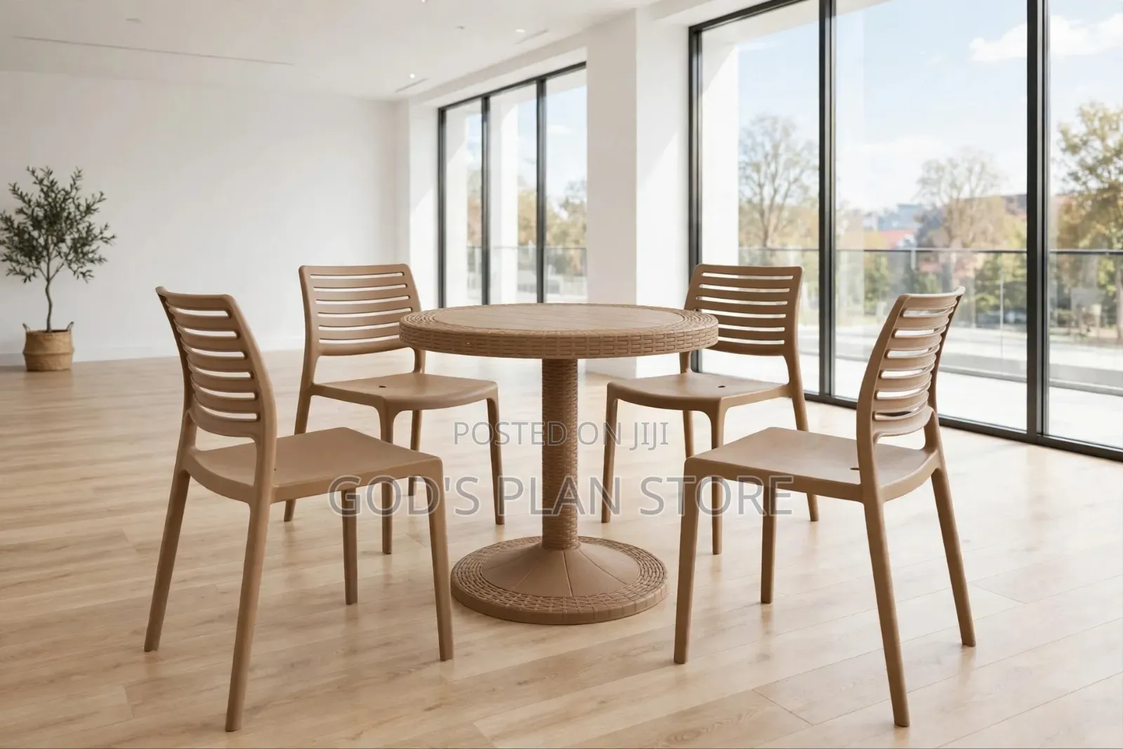 1 Set Plastic Table and Chairs Plastic Table and Chairs