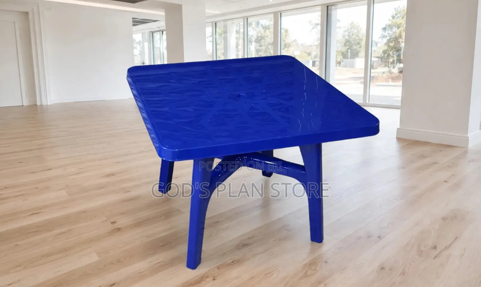 Blue Square Plastic Table and Chairs Plastic Table and Chairs Set