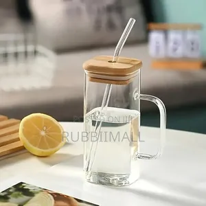 Transparent Square Glass Mug
